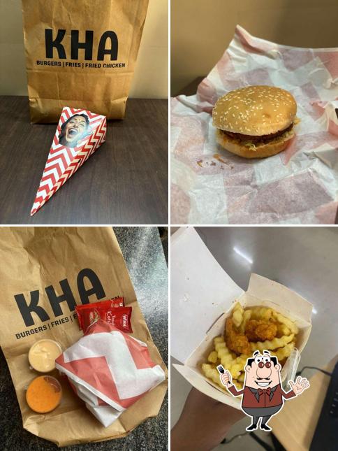 Meals at KHA - Burgers, Fries, Fried Chicken