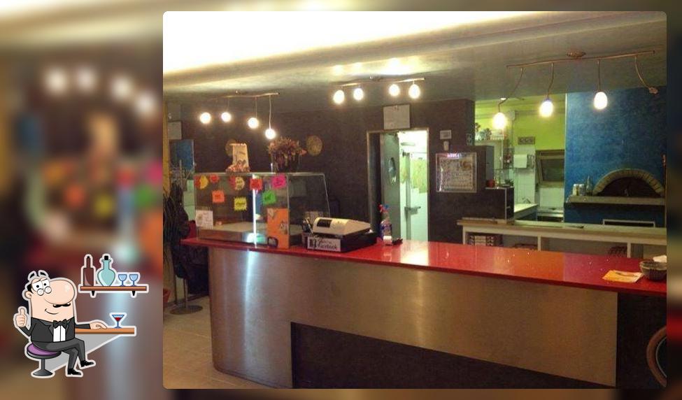 Dai un'occhiata agli interni di Planet pizza