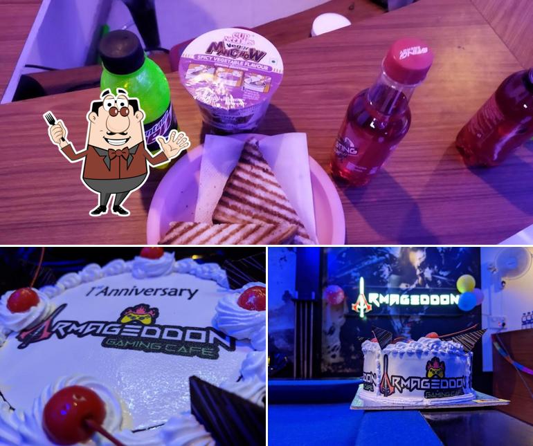 Food at Armageddon Gaming Café