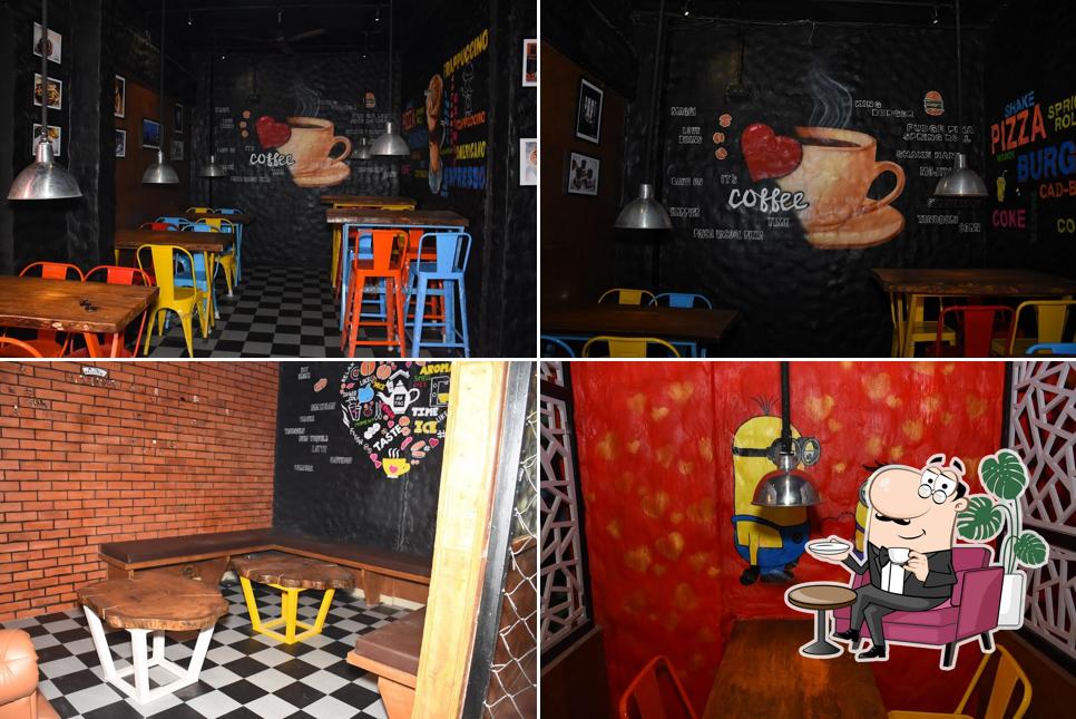 The interior of Cafe hash tag jaysingpur