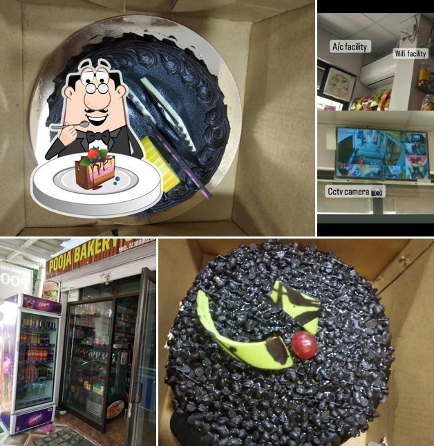 Chocolate cake at Pooja bakery & cafe