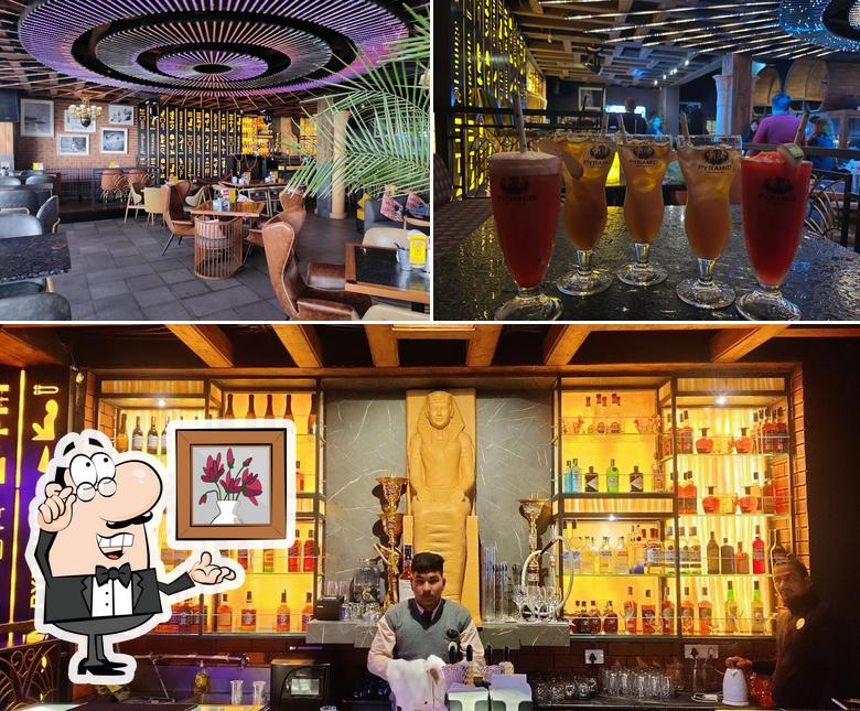 The interior of Pyramid Shimla Cafe Lounge Bar Microbrewery Nightclub Restaurant