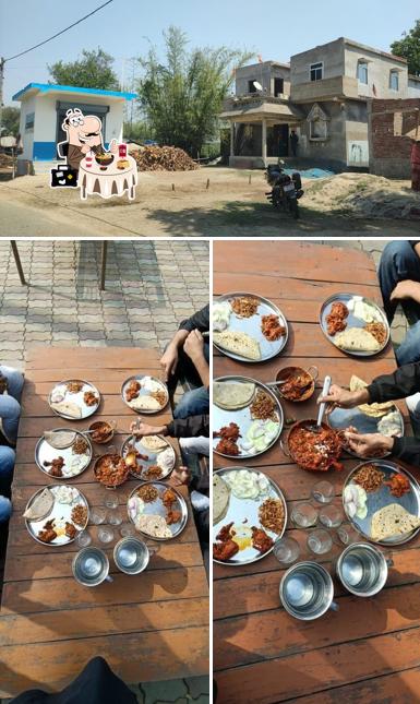 The image of food and exterior at Sai Dhaba