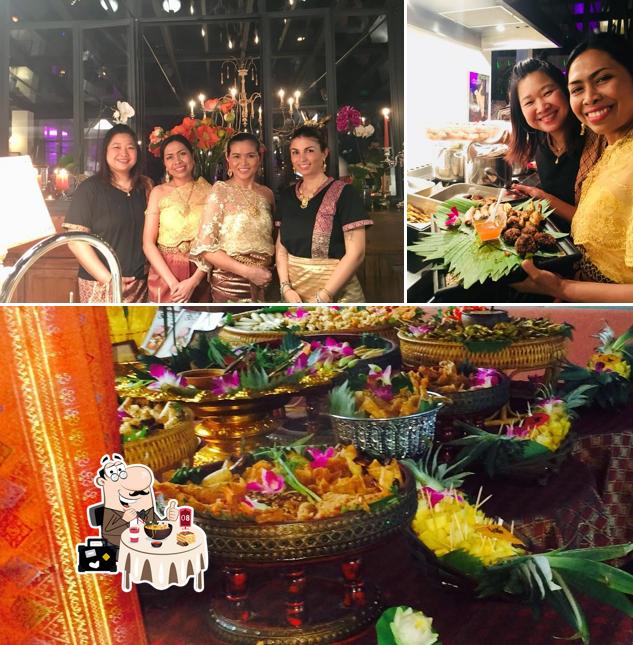 La cibo e interni del ristorante