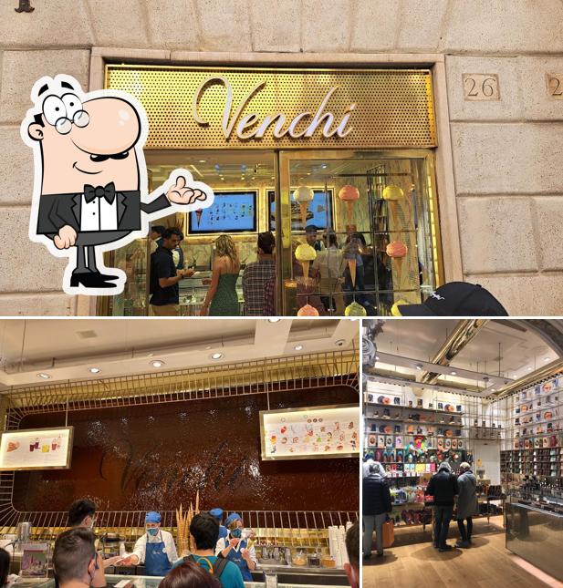 Gli interni di Venchi Cioccolato e Gelato, Roma Via degli Orfani, Pantheon