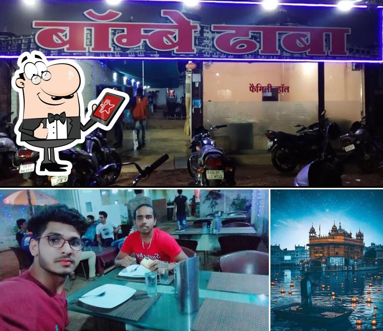 Among different things one can find exterior and interior at Bombay Dhaba