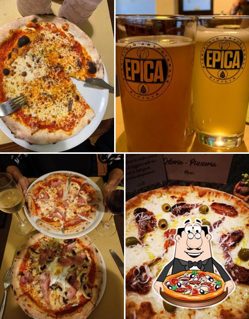A Osteria Pizzeria La Cornucopia, puoi goderti una bella pizza