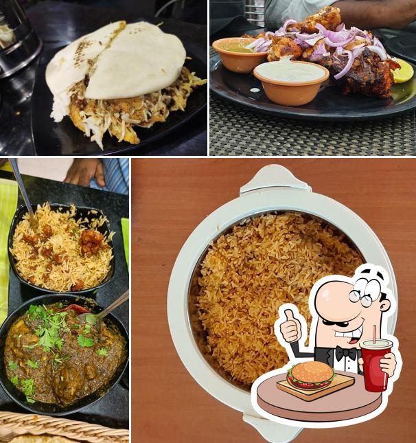 Order a burger at A M Biryani