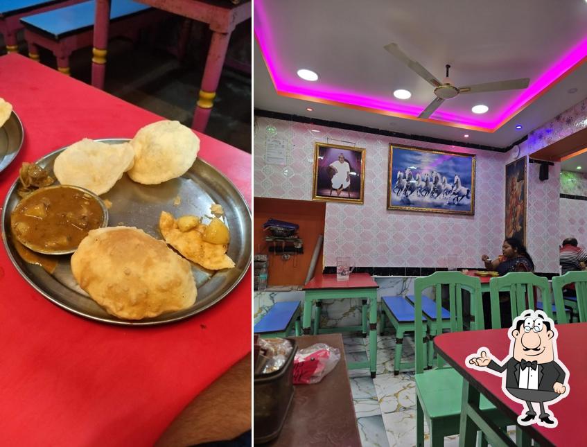 The interior of Annapurna Veg Hotel