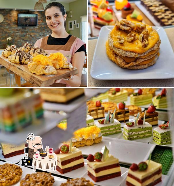 La cibo e interni del ristorante