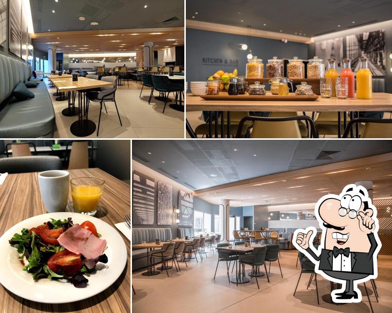 Restaurant Kitchen and Bar by Courtyard Arcueil