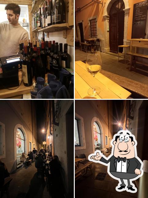 Dai un'occhiata agli interni di La piccola vineria