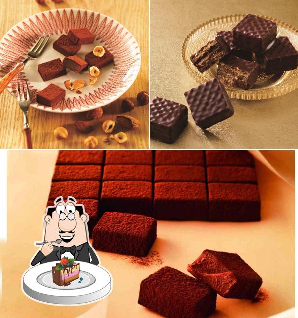 Chocolate cake at ROYCE' Chocolate, UB City Bengaluru Gourmet Chocolate Shop