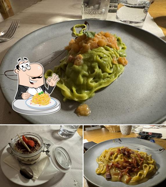 Spaghetti alla carbonara al Ristorante Cervo