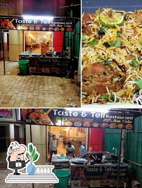 The exterior of Taste and tell restaurant AC cafe