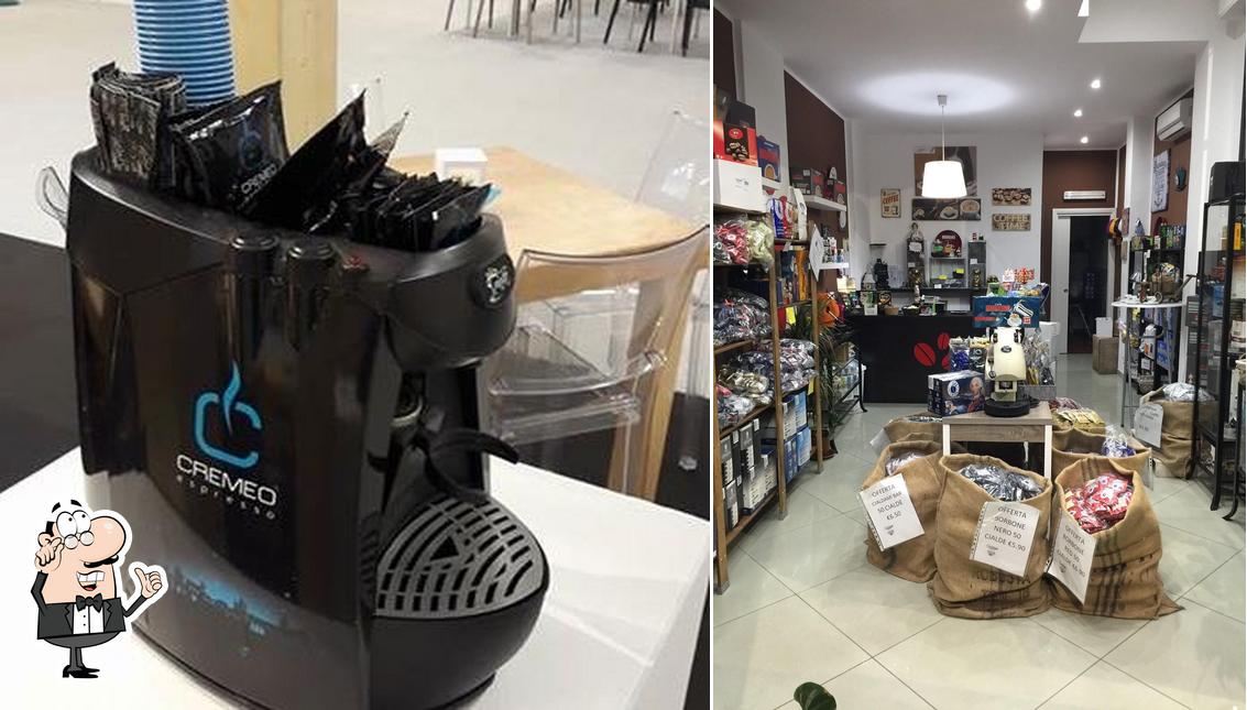 Gli interni di Cialdami caffè borbone