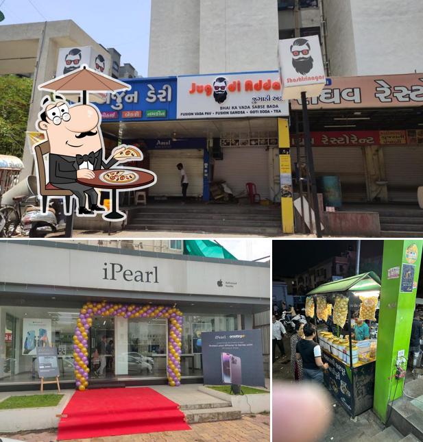 The exterior of Jugaadi Adda