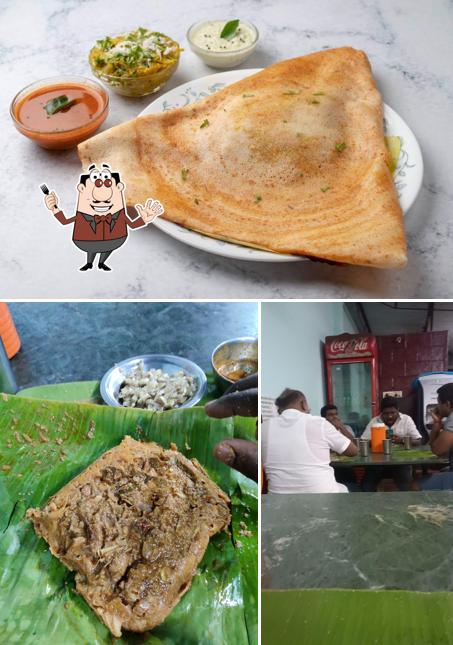 Among different things one can find food and beverage at Ramasamy Tiffin Stall