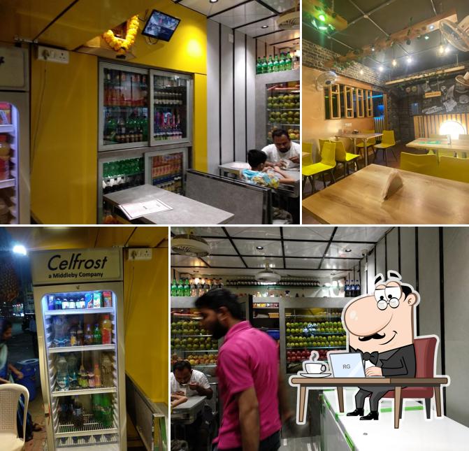 The interior of Bholenath Ice cream and juice center