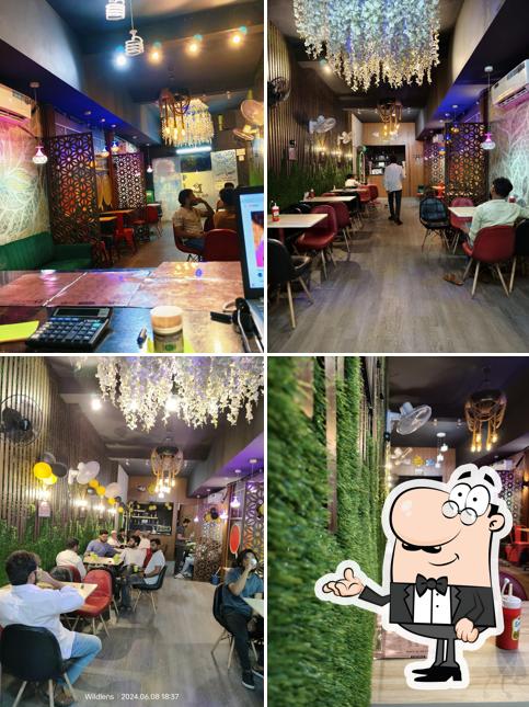 The interior of Cafe D Laila