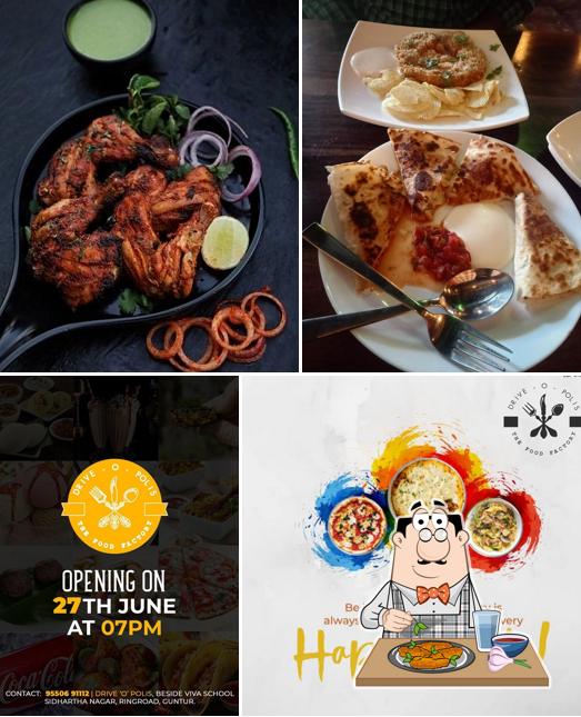 Chicken wings at Drive O Polis