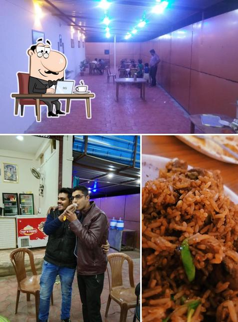 Check out the image displaying interior and food at Himansh (The Treat House)