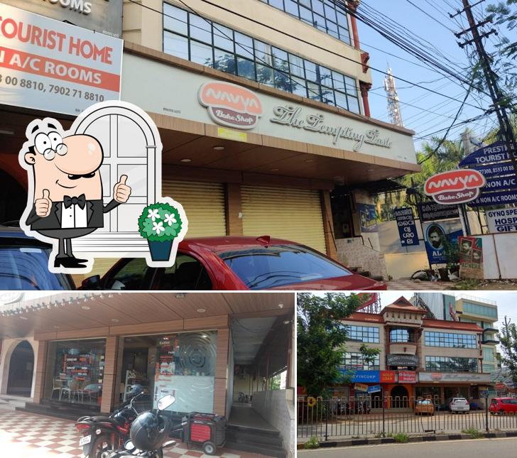 The exterior of Navya Bake Shop, Athani