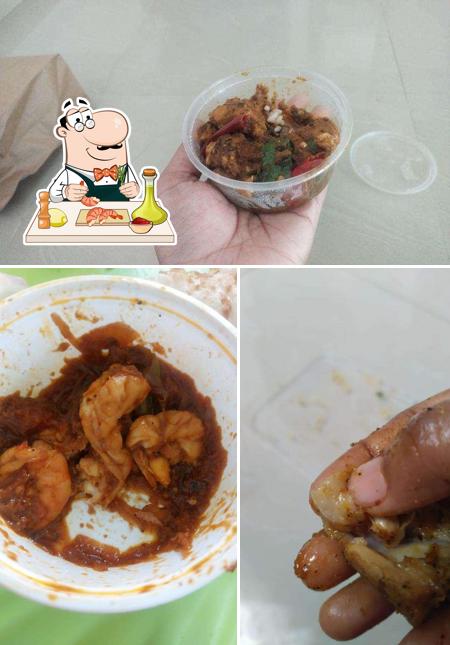 Shrimp and grits at Rani Mess