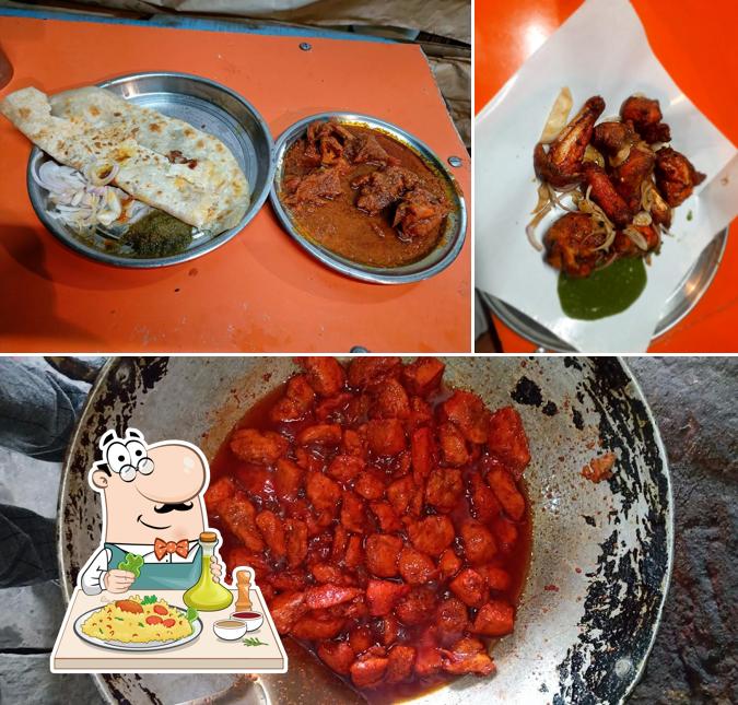 Food at Rolls and Kabab