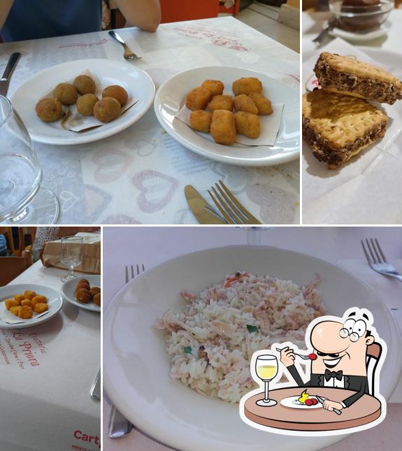 Platti al Trattoria La Priora