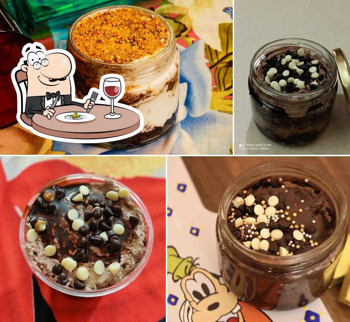 Food at Exquisite Chocolates & Cakes