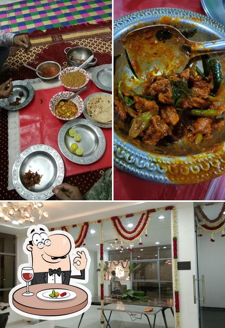 This is the photo depicting food and interior at Meraj Royal Sea hotel