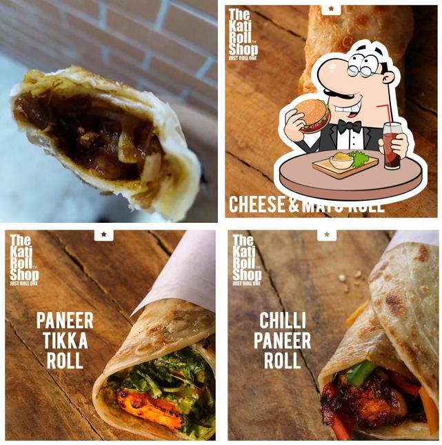 Try out a burger at The Kati roll shop