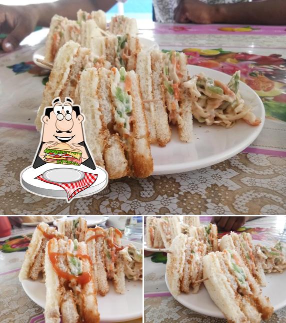 Club sandwich at Antonio's Hotel & Hari Om Pure Veg Restaurant