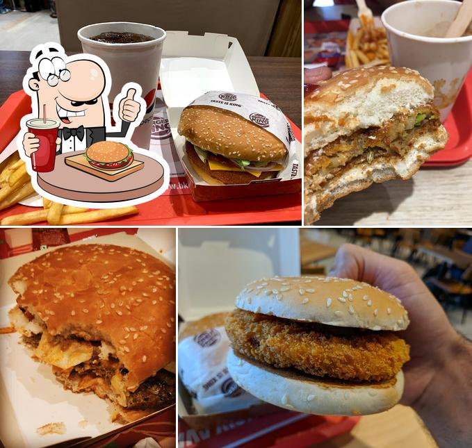 Try out a burger at Burger King