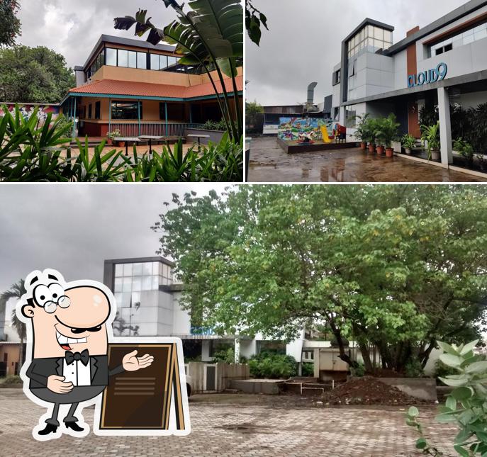 You can get some fresh air outside Cloud 9 Restaurant