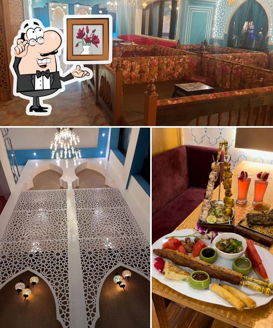 The interior of AAYAT restaurant