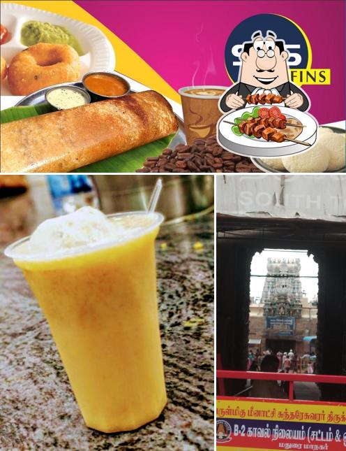 Meals at SPS Tiffins & Fruit Shop at Meenakshi Amman Temple, Madurai Famous Jigarthanda