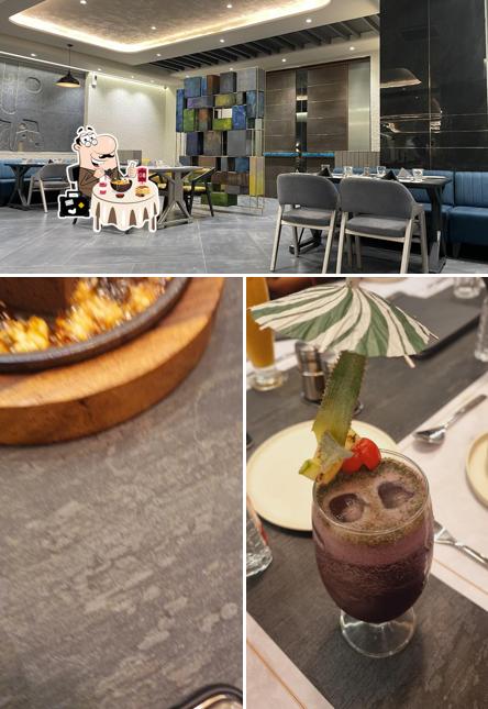 Among different things one can find food and interior at The Fountain - Banquet Hall, Party Lawn & Pool Side Restaurant Ahmedabad