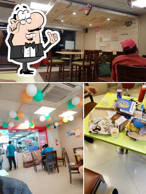 The interior of Domino's Pizza West Champaran, Bettiah