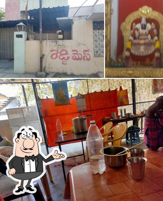Take a look at the picture displaying interior and exterior at Reddy Mess