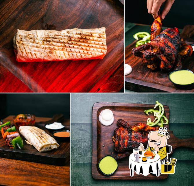 Pork chop at Charcoal shawarma station