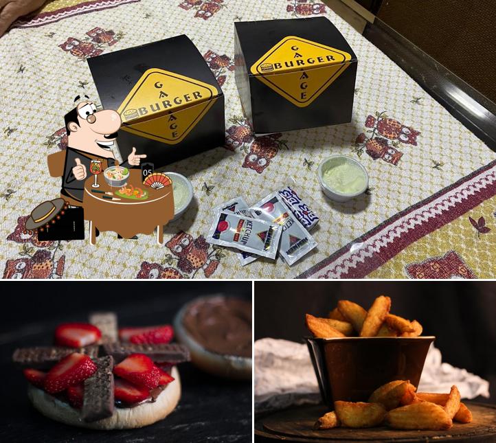 A imagem do GarageBurger Delivery’s comida e interior