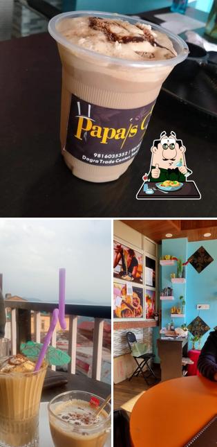 Food at Papa's cafe
