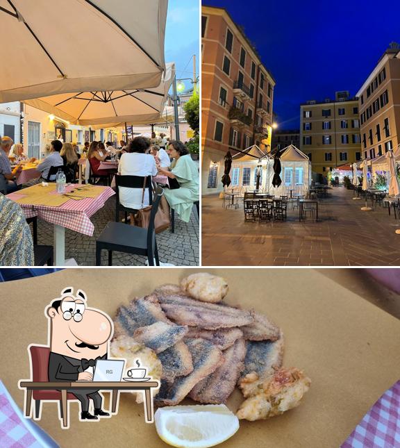 Tra le varie cose da Piccola Cucina Ligure si possono trovare la interni e cibo