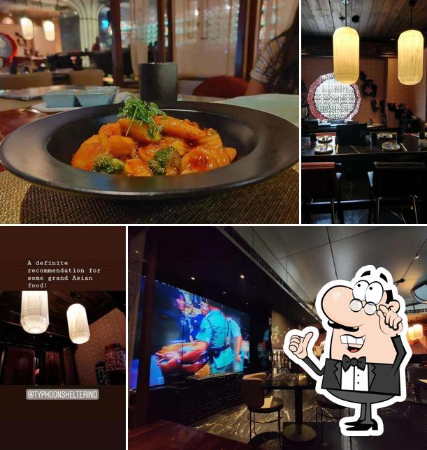 Take a seat at one of the tables at Typhoon Shelter