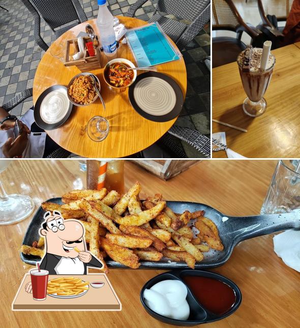 French fries at Kafena cafe