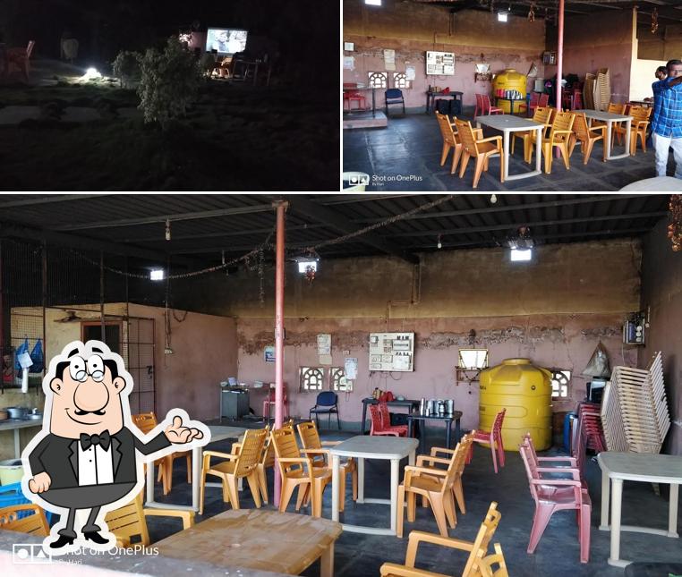 The interior of Roti Land Daba Restaurant