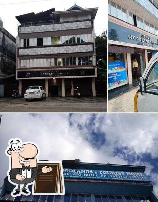 The exterior of Udupi Woodlands Hotel & Tourist Home
