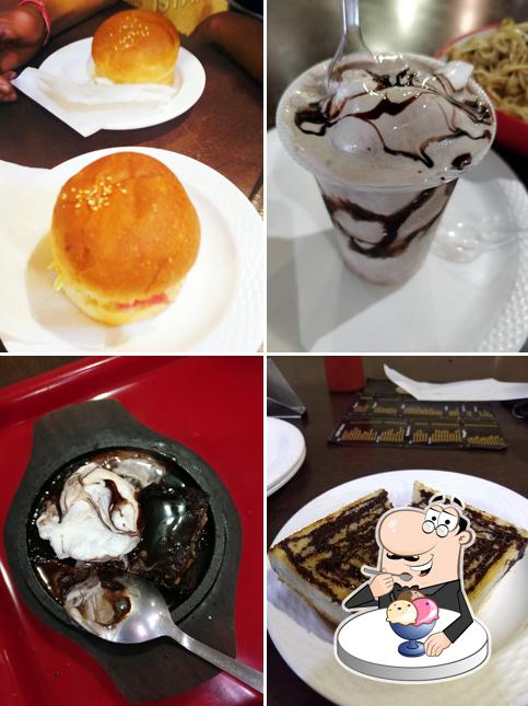Toast N Roast Restaurant serves a number of desserts